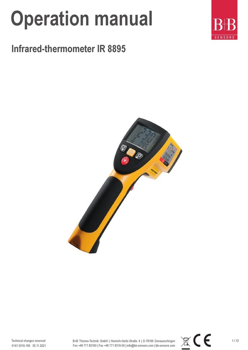 B+B Sensors IR 8895 User manual