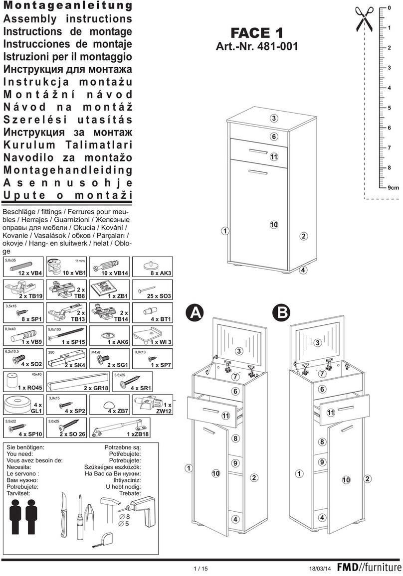 FMD Furniture FACE 1 481-001 Assembly instructions