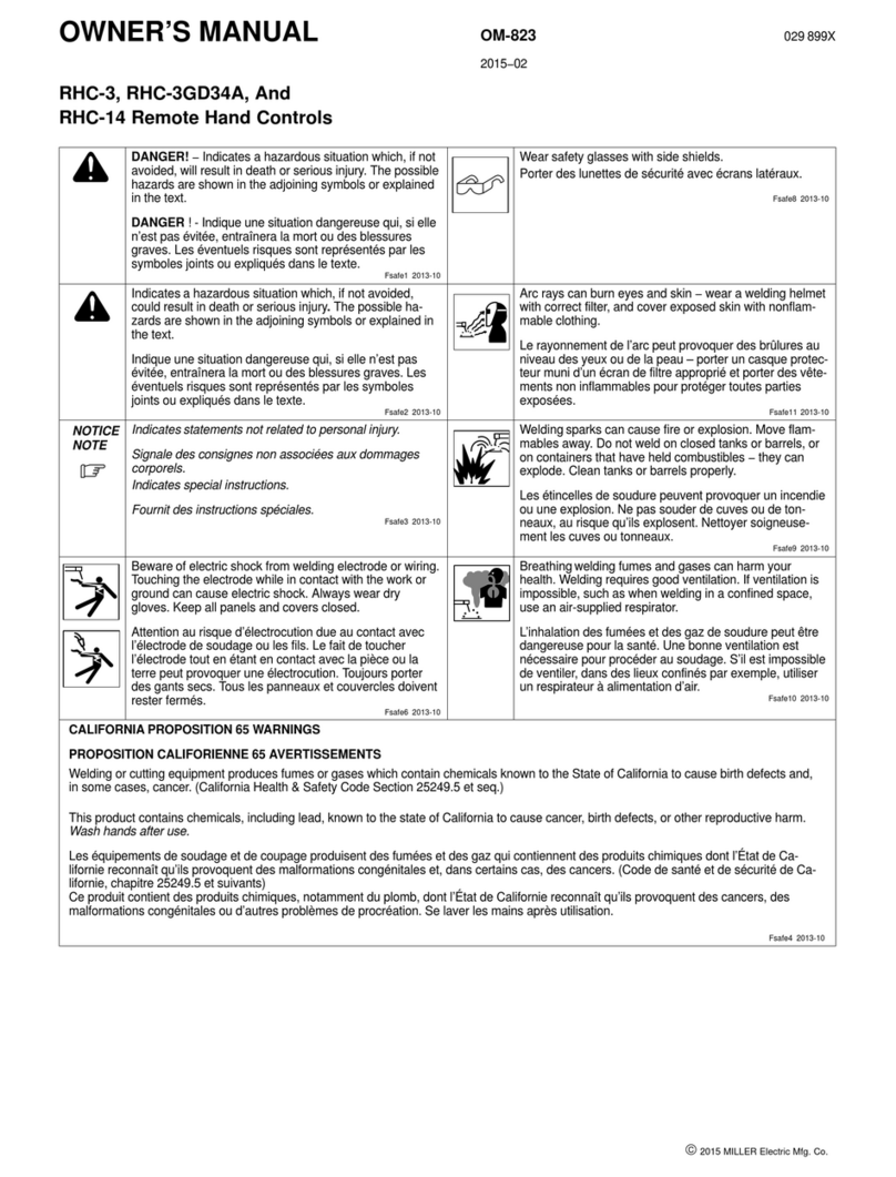 Miller RHC-3 owner's manual