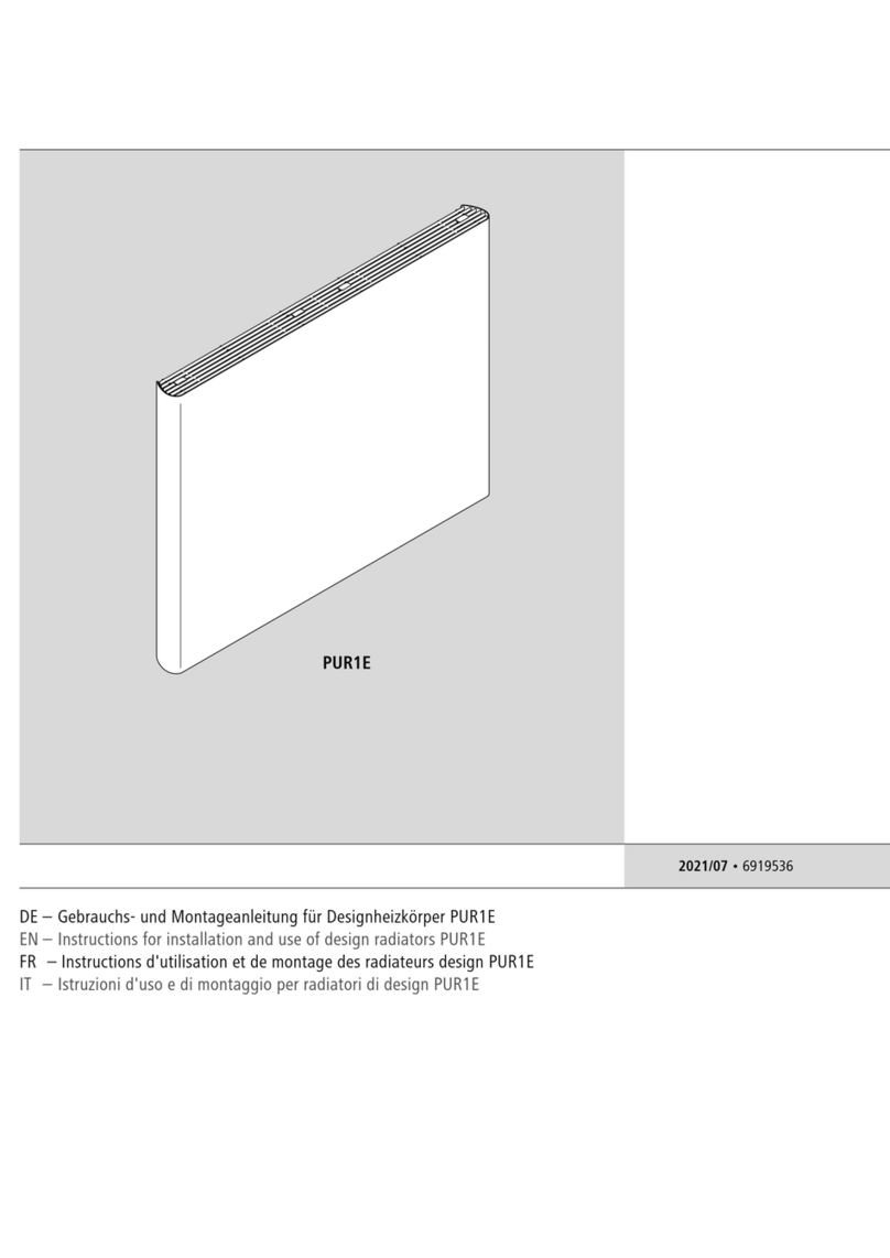 Kermi PUR1E Series Instructions for installation and use