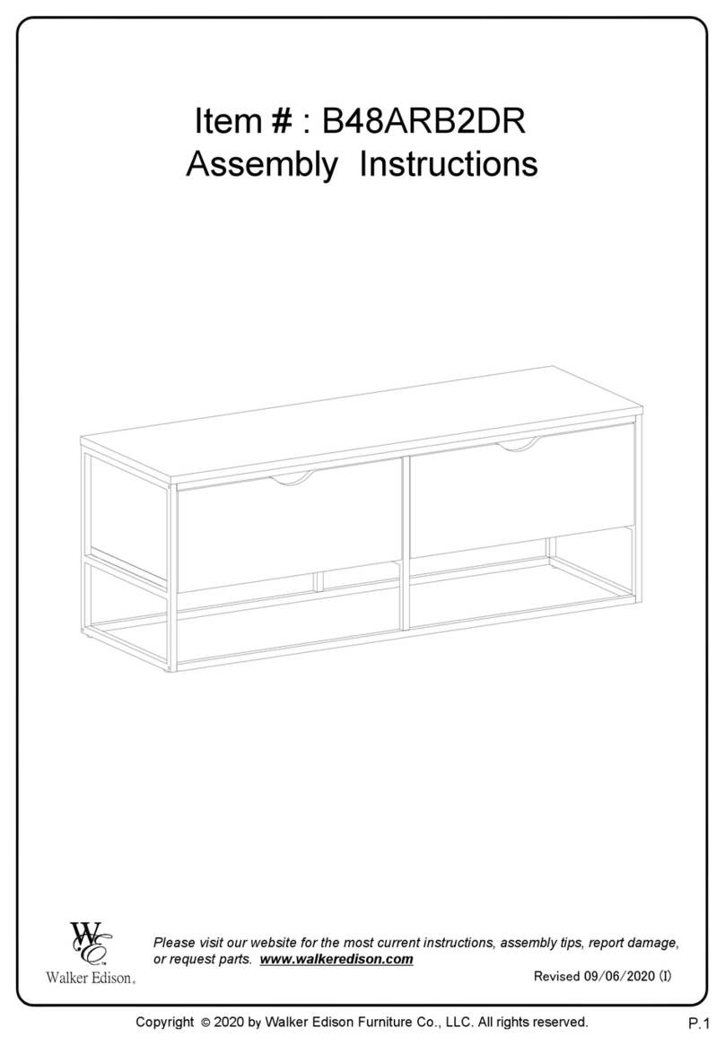Walker Edison B48ARB2DR User manual Walker Edison B48ARB2DR User manual