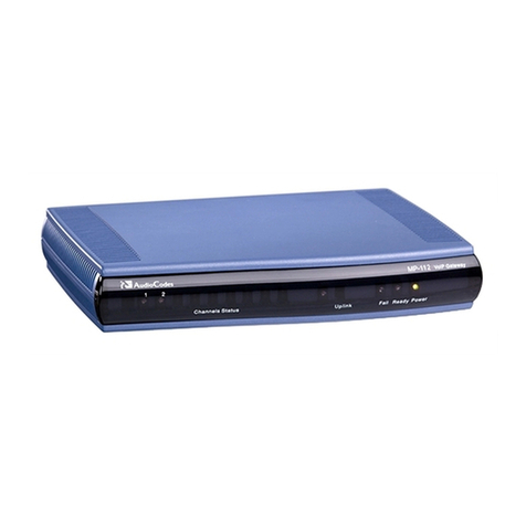 AudioCodes MediaPack MP-124 User manual