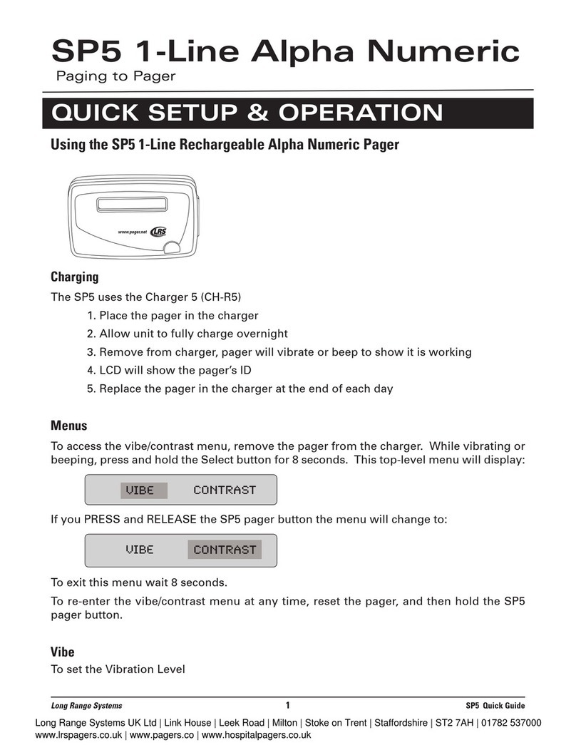 Long Range Systems SP5 Quick setup & operation