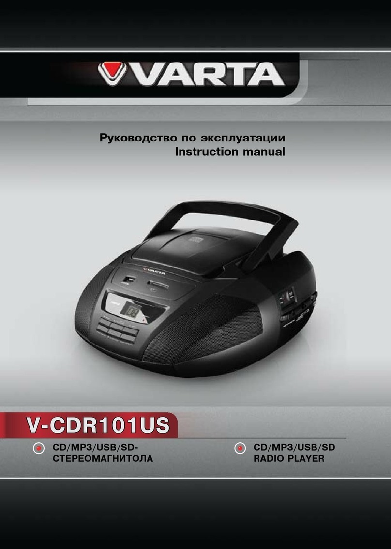 Varta V-CDR101US instruction manual