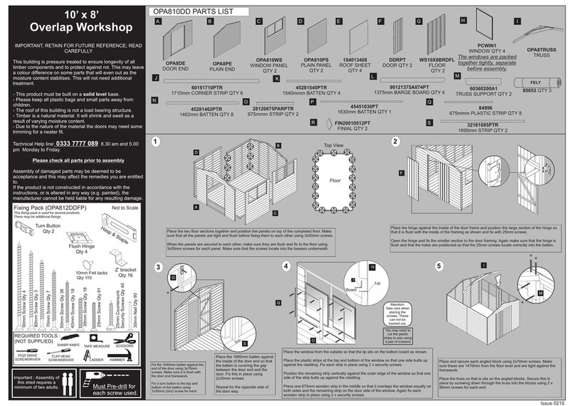 Forest garden OPA810DD User manual Forest garden OPA810DD User manual