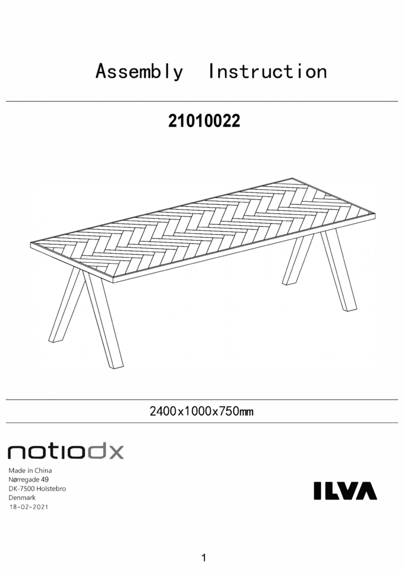 Ilva Notiodx 21010022 Assembly instruction Ilva Notiodx 21010022 Assembly instruction