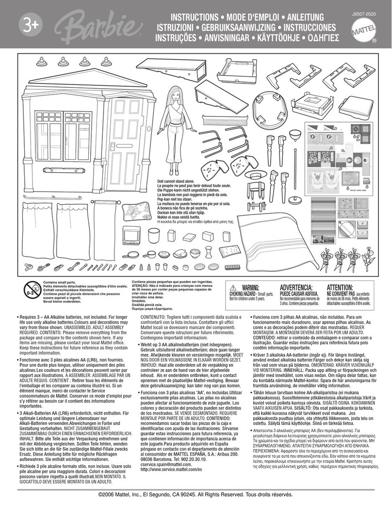 Mattel Barbie J9507 instructions
