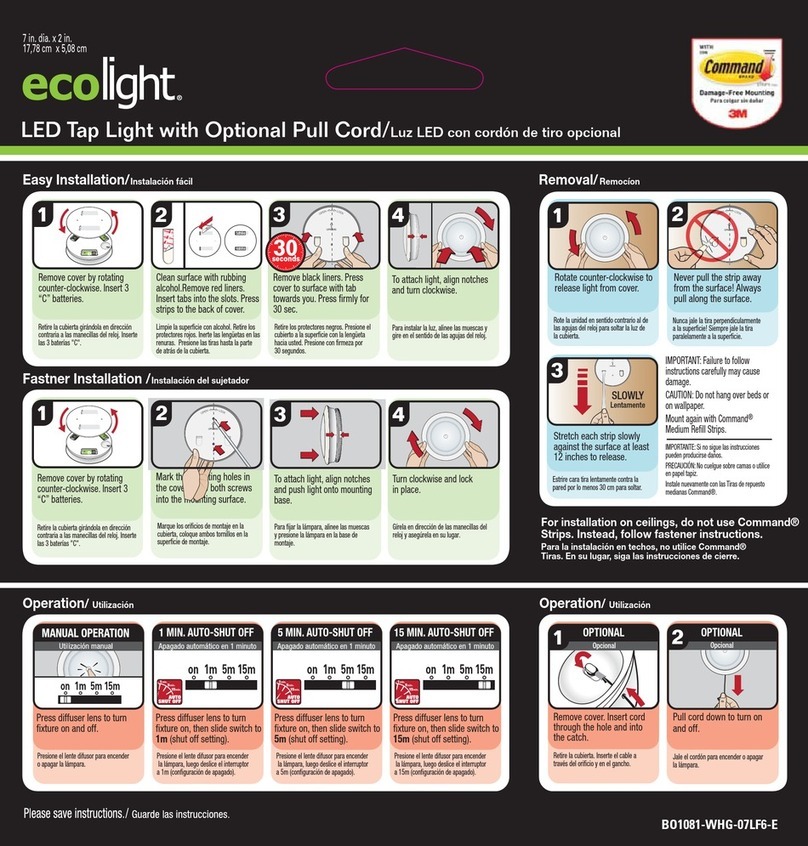 ecolight BO1081-WHG-07LF6-E installation instructions