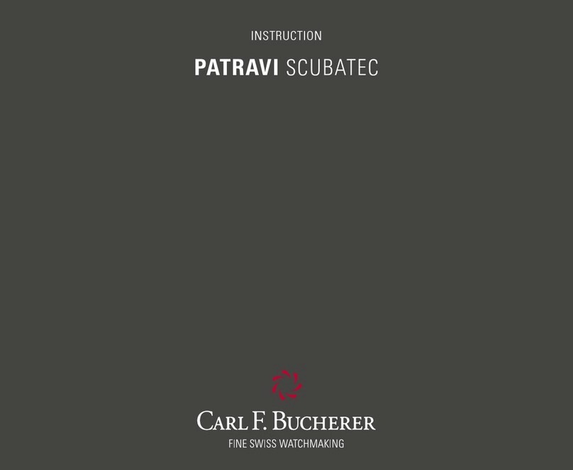 Carl F. Bucherer PATRAVI SCUBATEC instruction manual