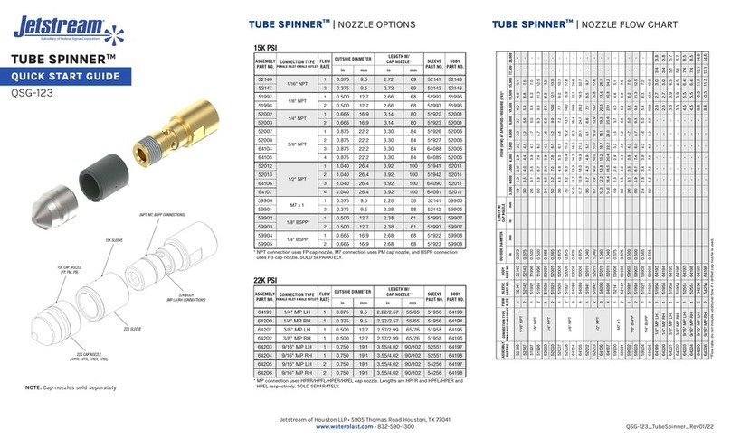 JETStream TUBE SPINNER QSG-123 User manual