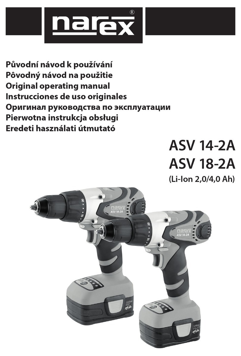 Narex ASV 14-2A Installation instructions