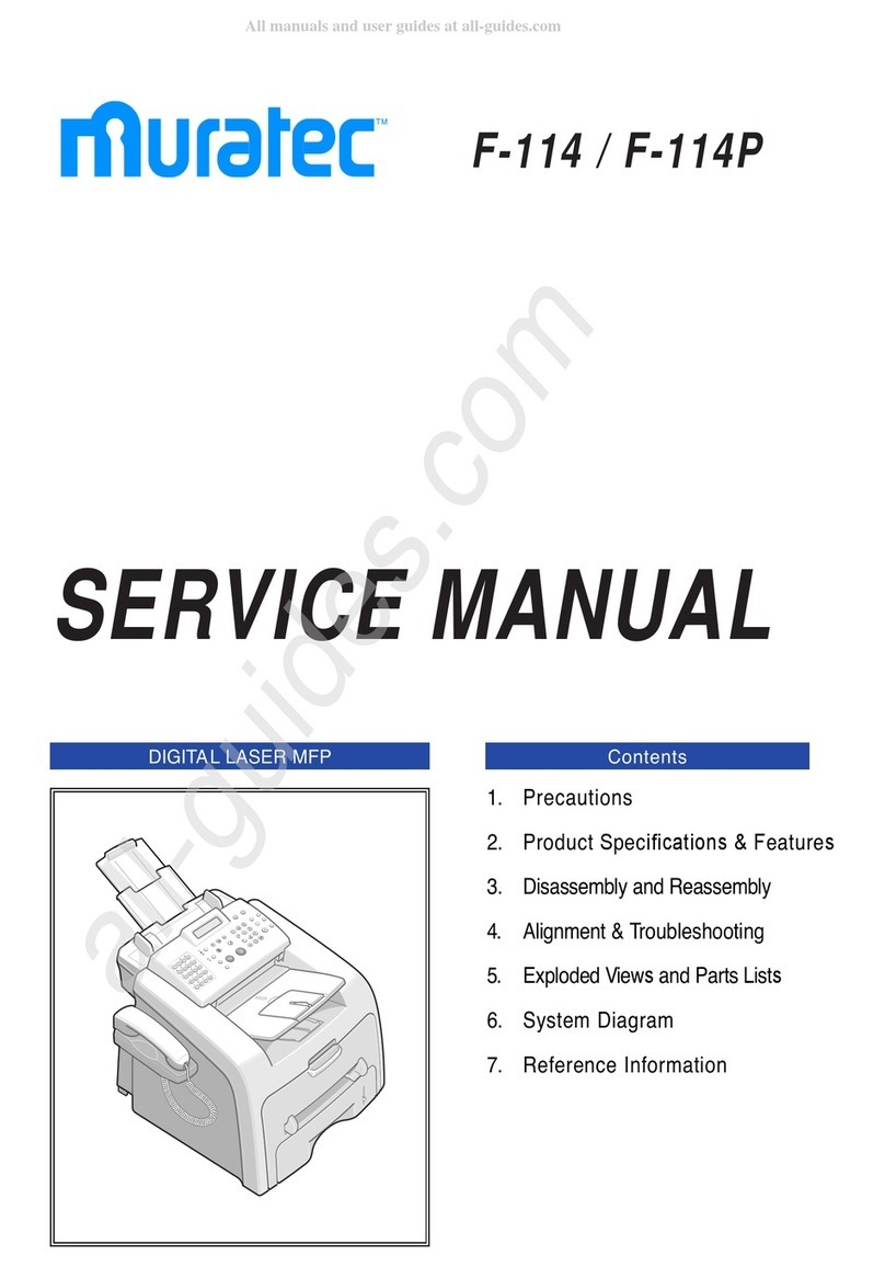 Muratec F-114 Series User manual