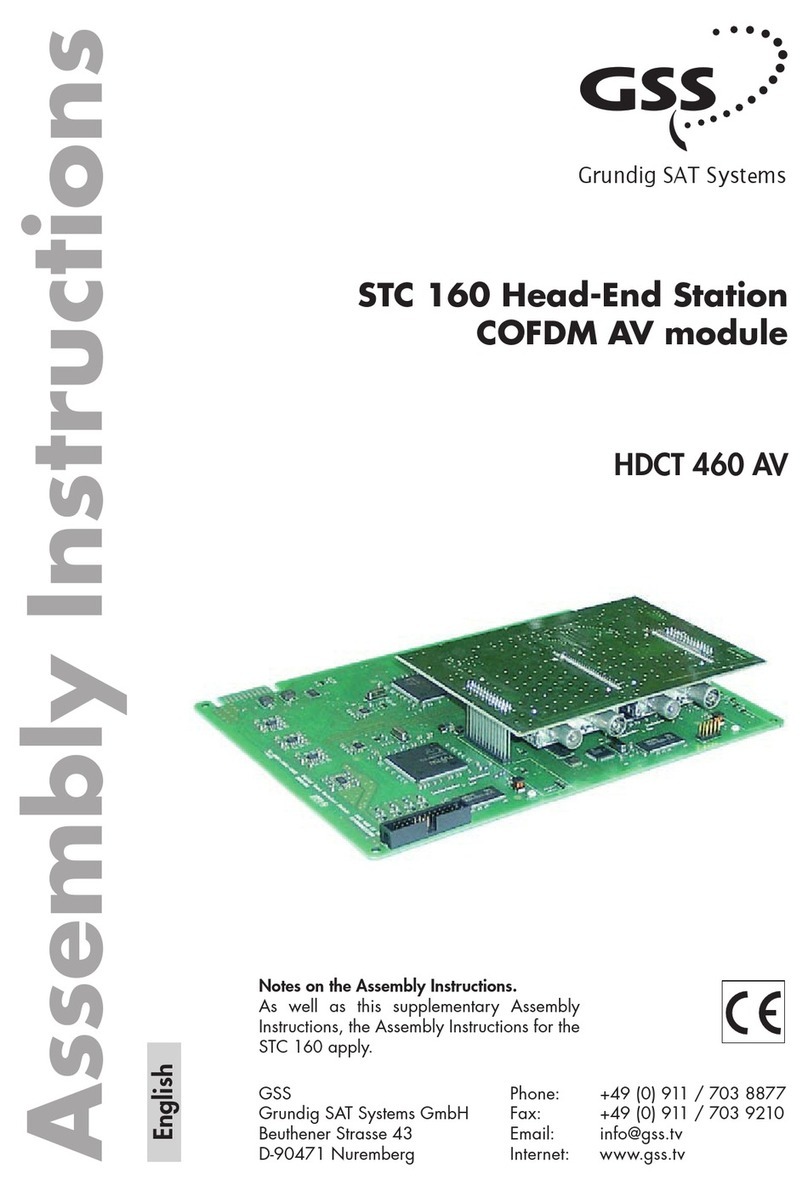 GSS STC 160 User manual