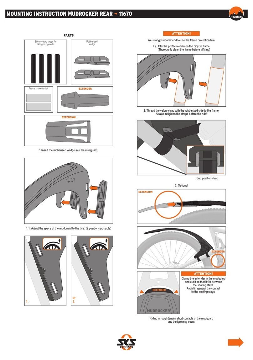 sks Mountain MUDROCKER REAR Mounting instruction