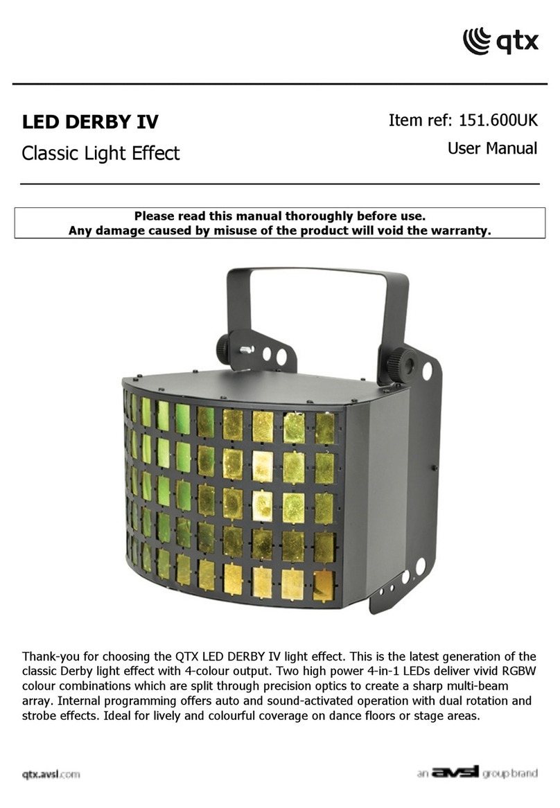 Avsl qtx LED DERBY IV user manual Avsl qtx LED DERBY IV user manual