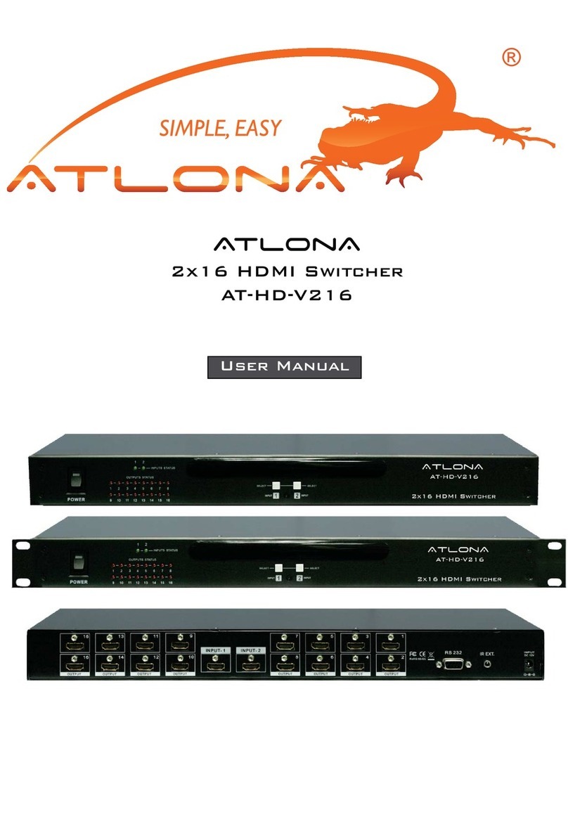 Atlona AT-HD-V216 User manual