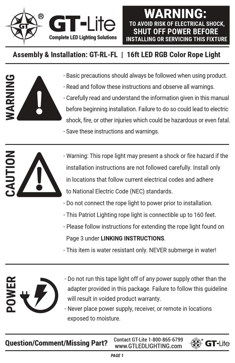GT-Lite GT-RL-FL Assembly & installation GT-Lite GT-RL-FL Assembly & installation