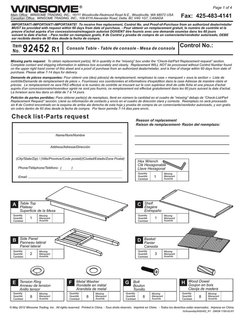 Winsome 92452 R1 User manual