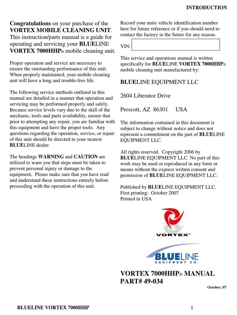 Blue Line VORTEX 7000HHP User manual