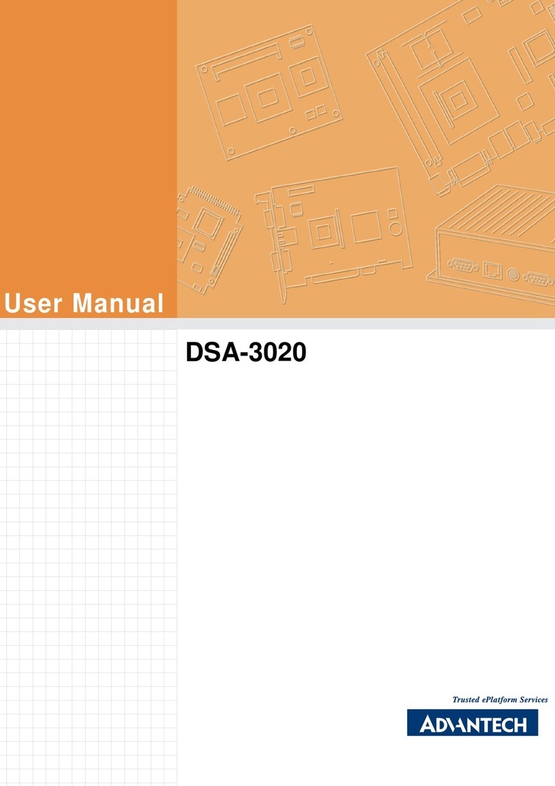 Advantech DSA-3020 User manual
