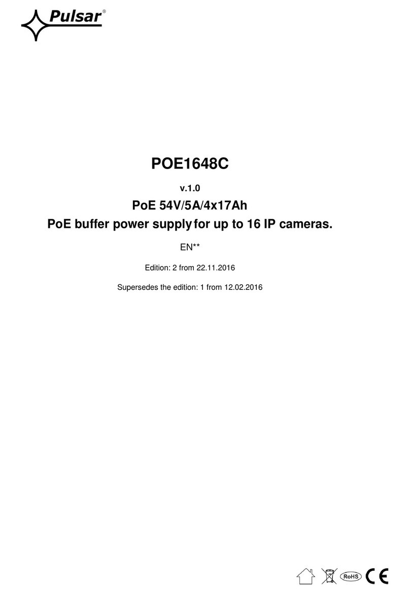 Pulsar POE1648C User manual Pulsar POE1648C User manual