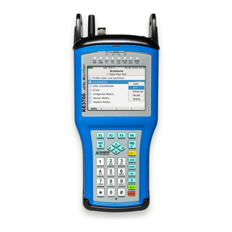 Kurth Electronic xDSL MultiTest KE3700 Guideline
