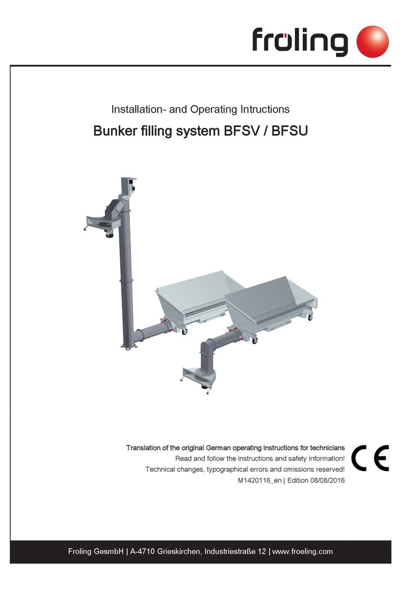 Fröling BFSV Installation and operating intructions