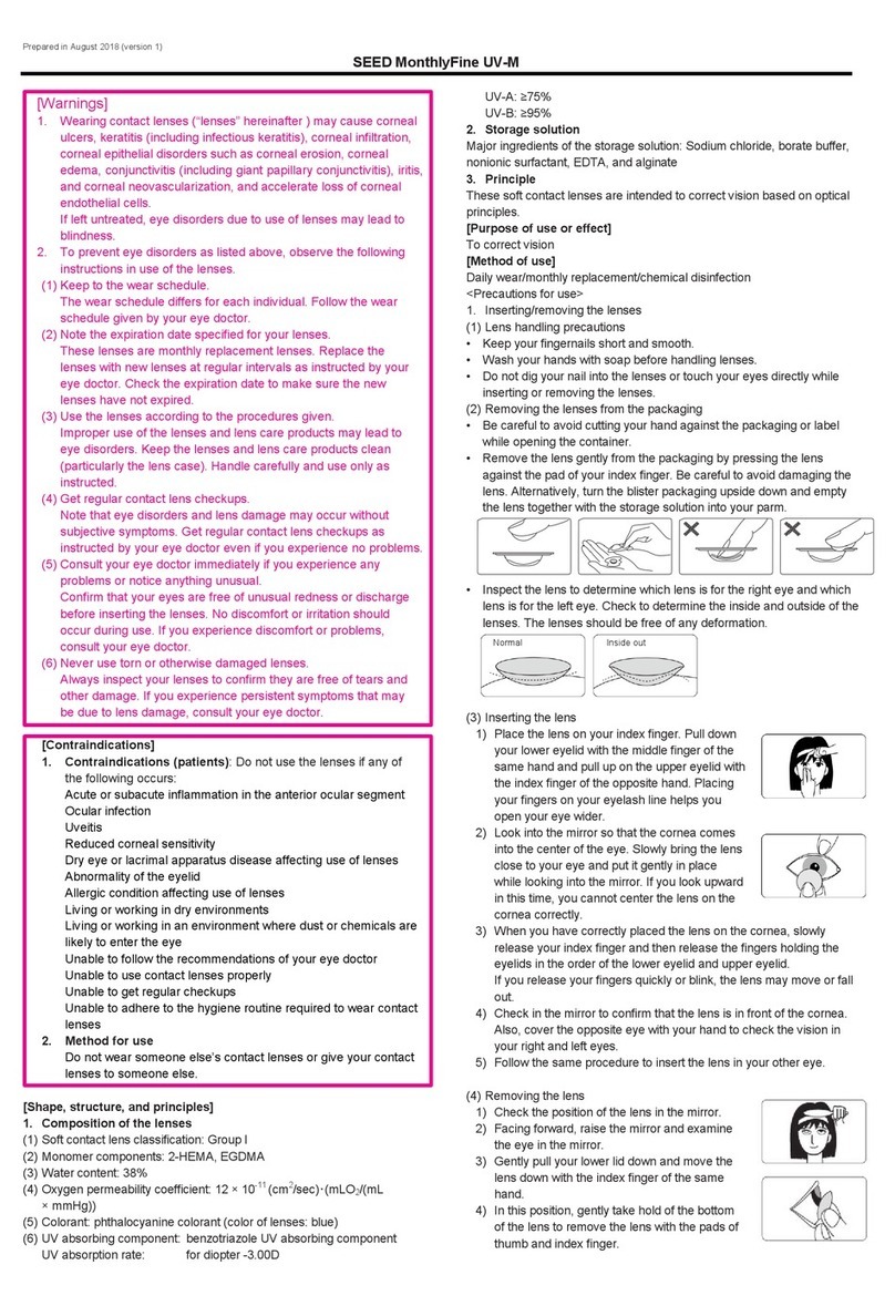 Seed MonthlyFine UV-M User manual