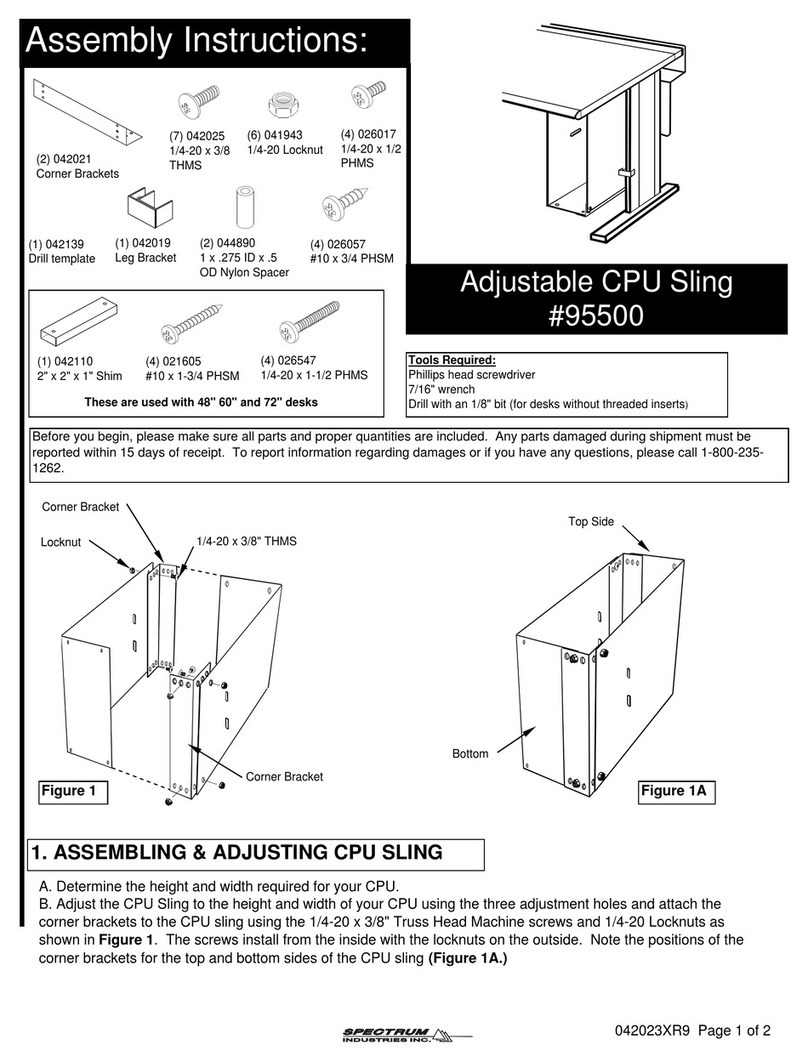 Spectrum 95500 User manual