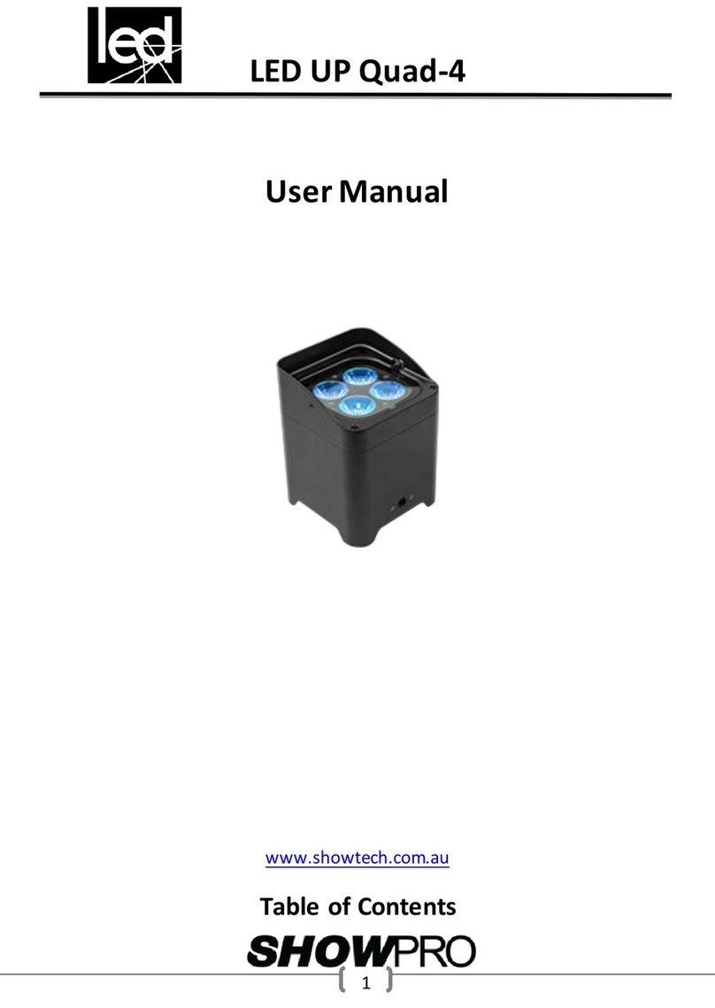 ShowPro LED UP Quad-4 user manual
