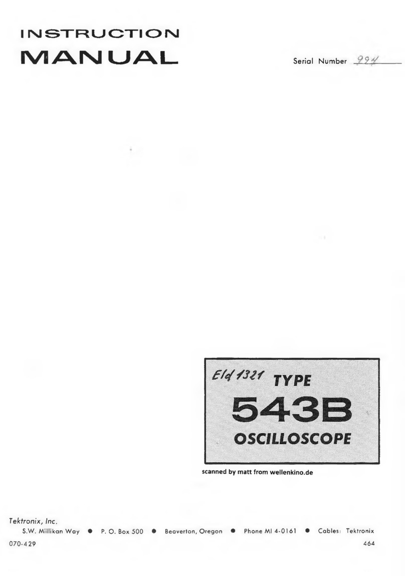 Tektronix 543B User manual