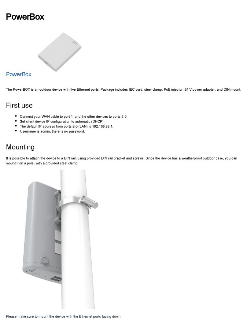MikroTik PowerBox User manual