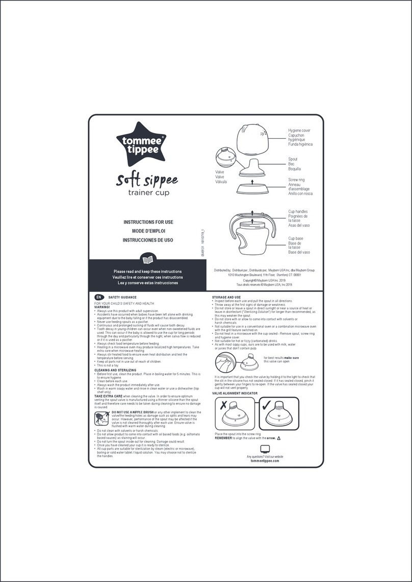 Tommee Tippee soft sippee Instructions for use Tommee Tippee soft sippee Instructions for use