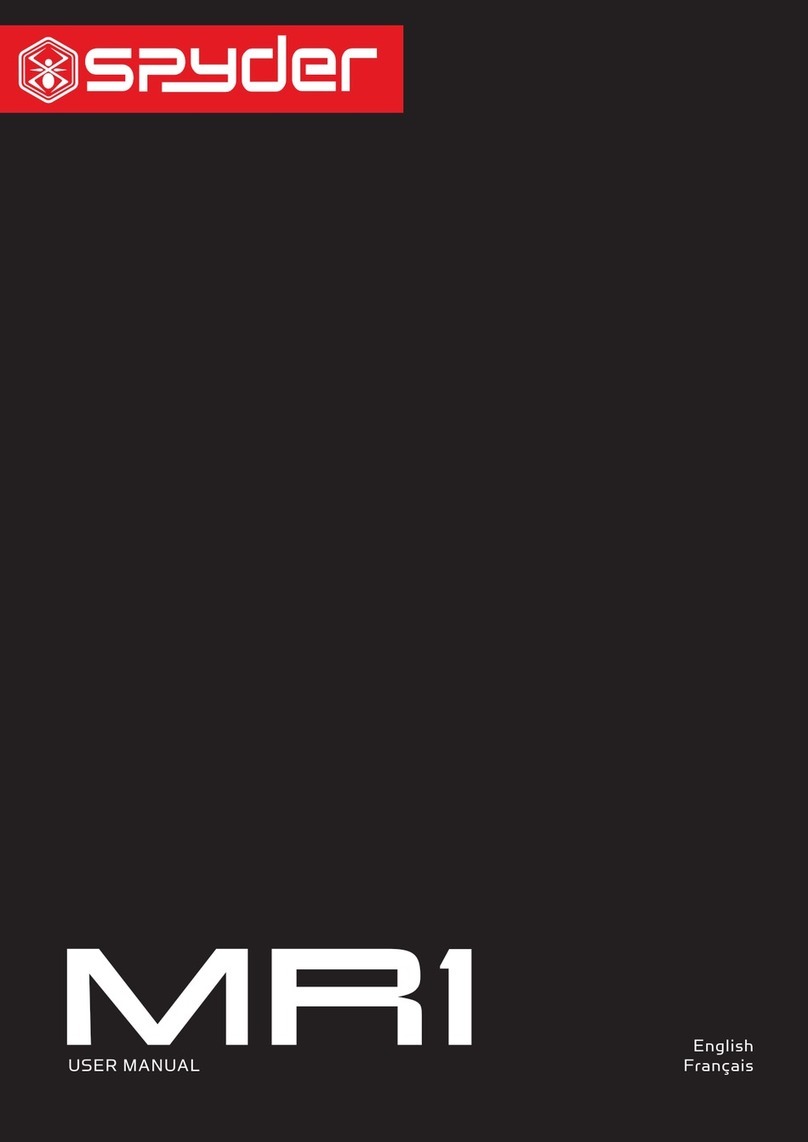 Spyder MR1 user manual