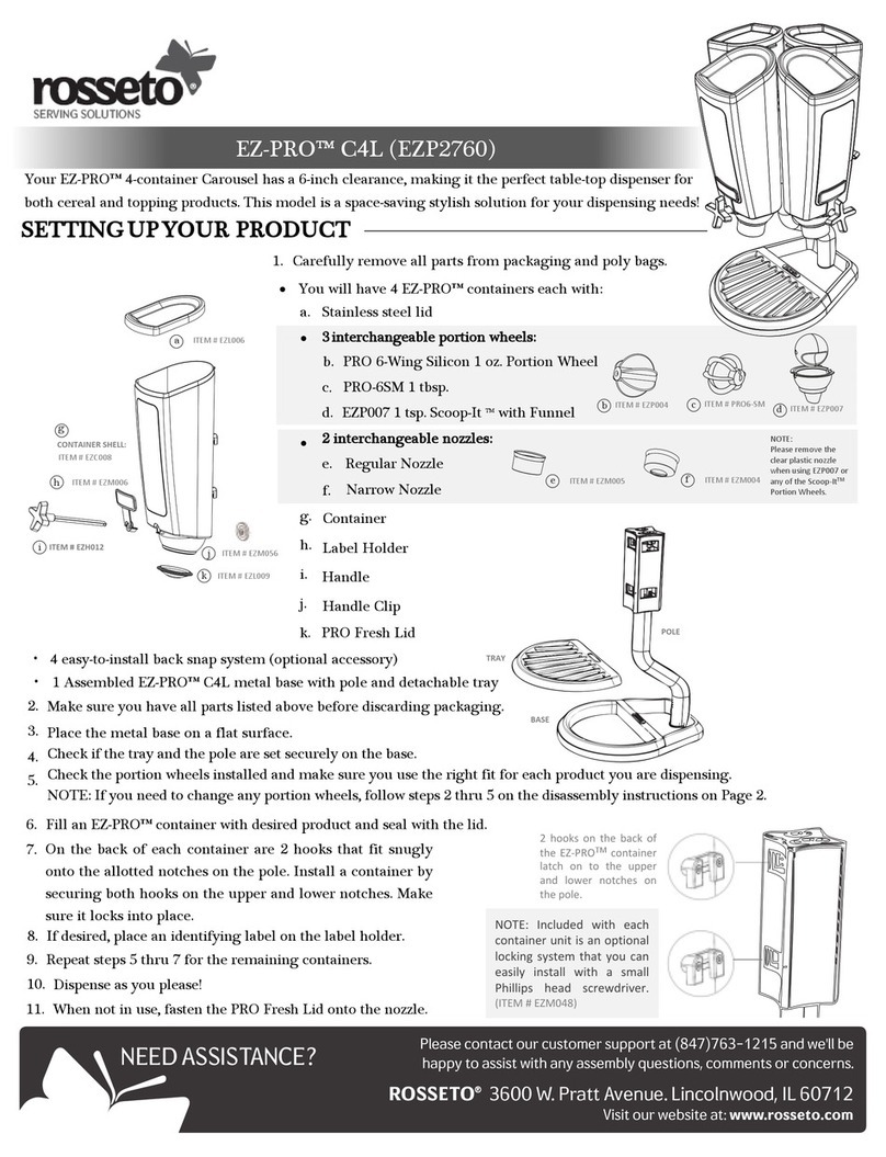 rosseto EZ-PRO C4L quick start guide