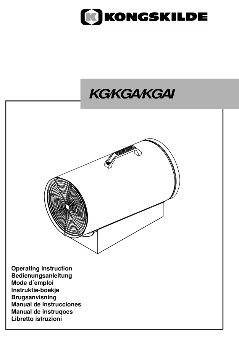 Kongskilde KG 10 Operating	 instruction