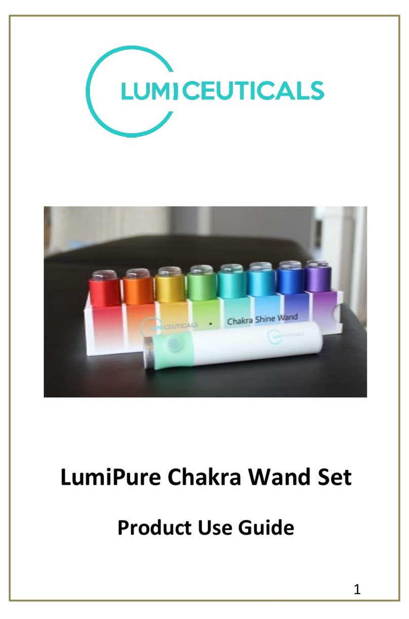 LumiCeuticals LumiPure Chakra Wand Set Product use guide