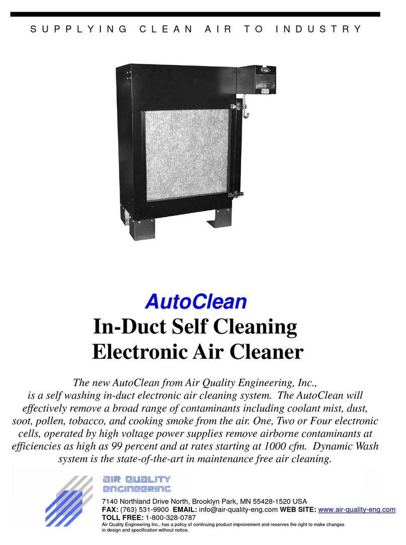 Air Quality Engineering AutoClean User manual