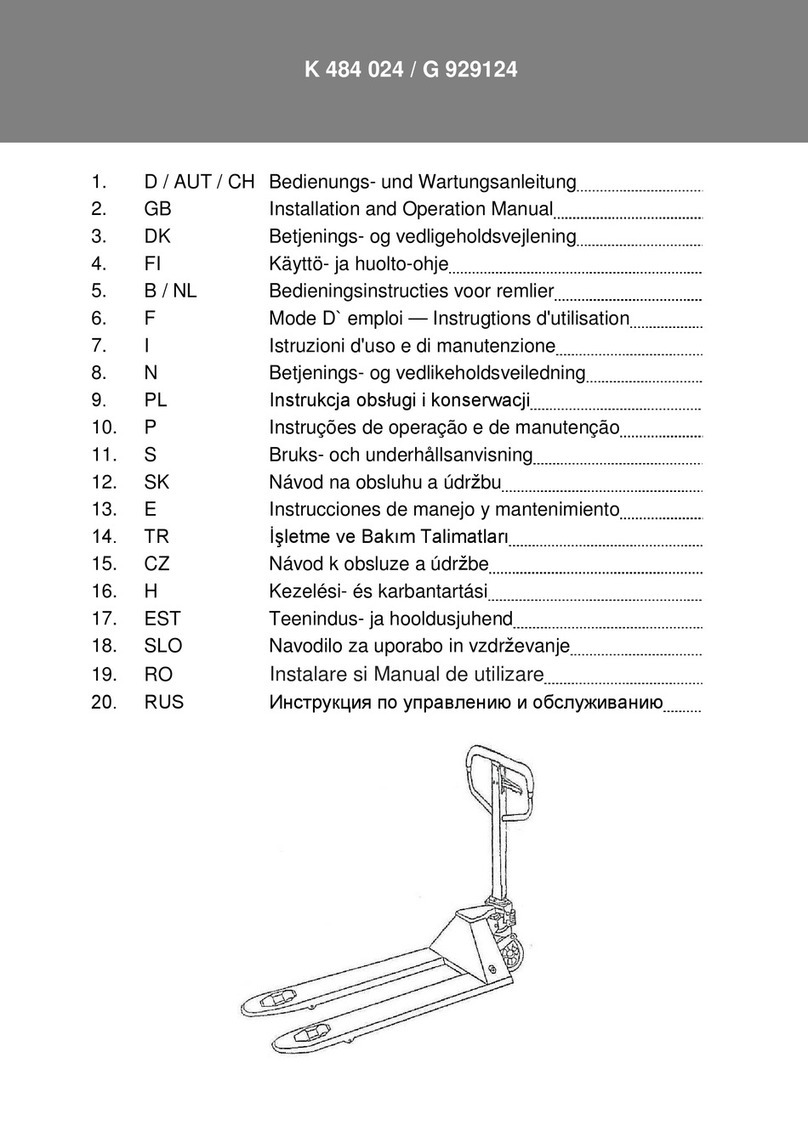 Simon, Evers & Co K 484 024 Installation and Operation Manua