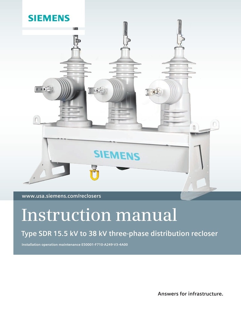 Siemens SDR 15.5 kV User manual