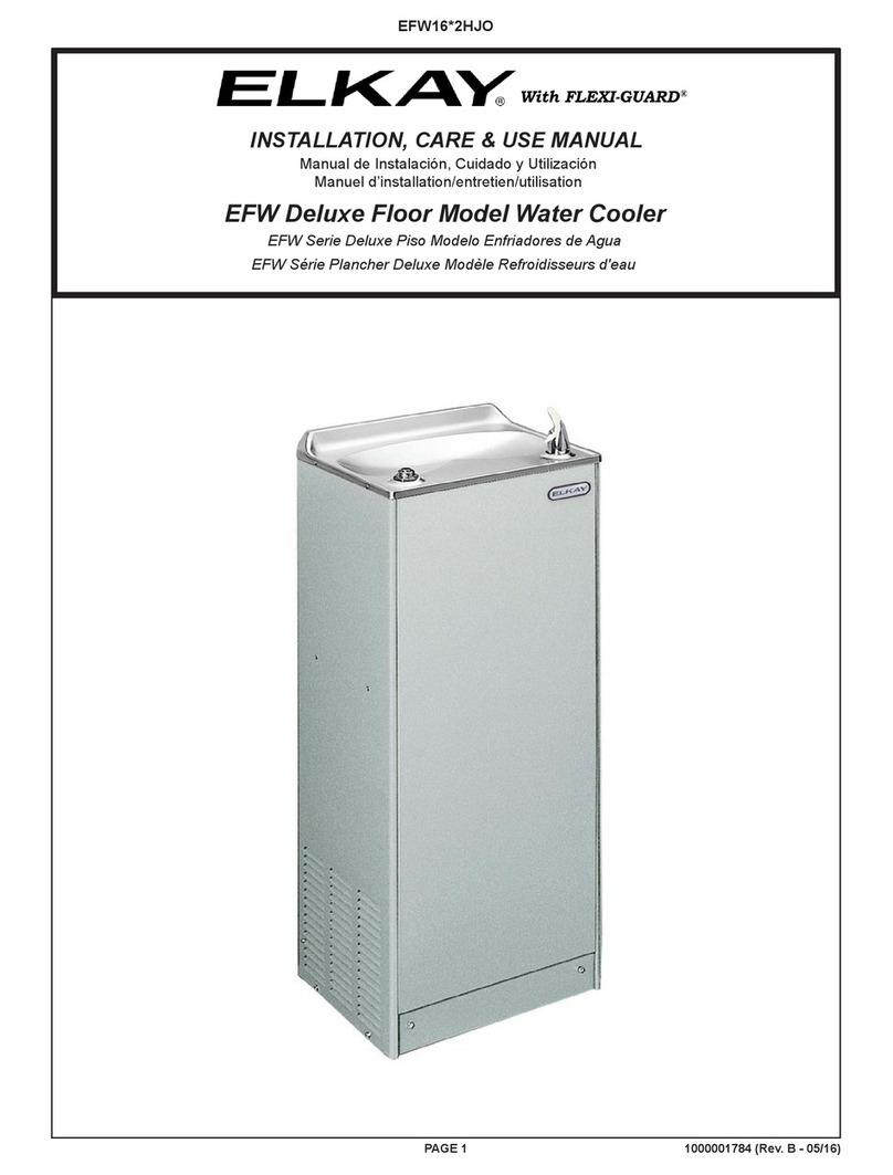 Elkay FLEXI-GUARD EFW Deluxe Installation, care & use manual