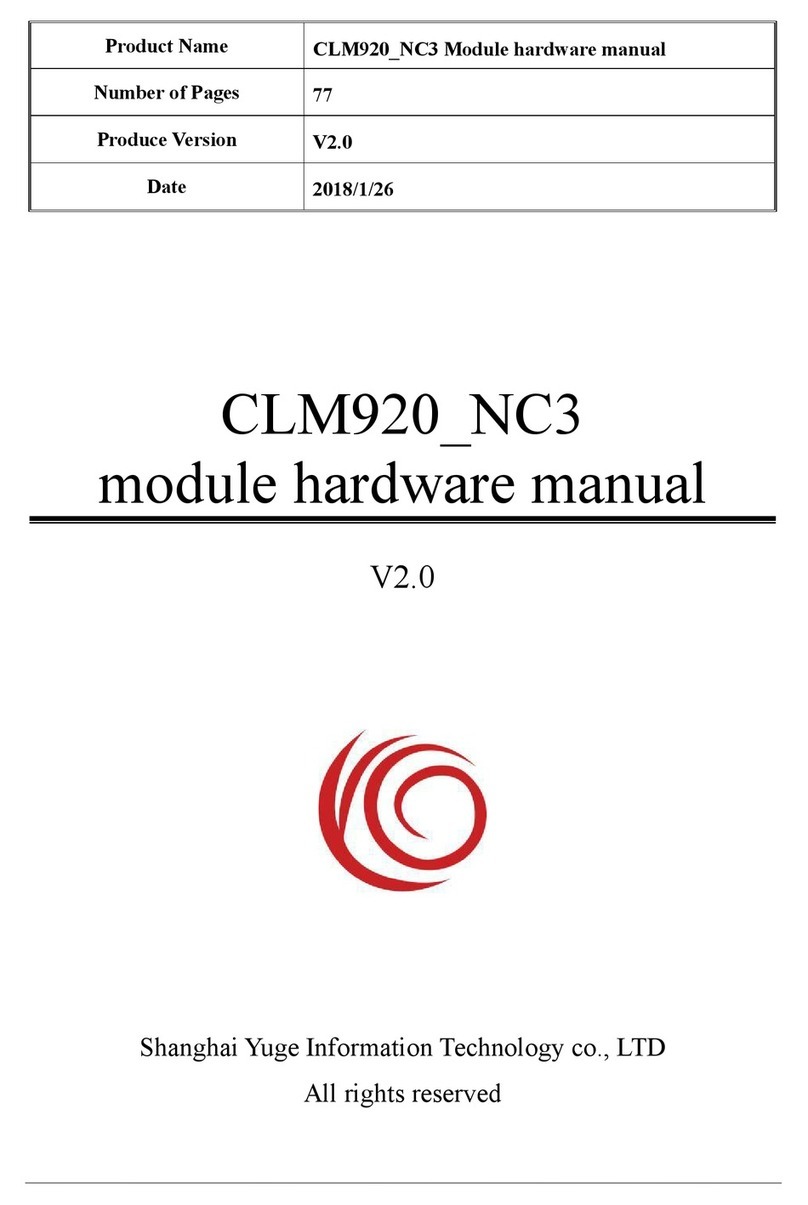 YUGE CLM920 NC3 User manual