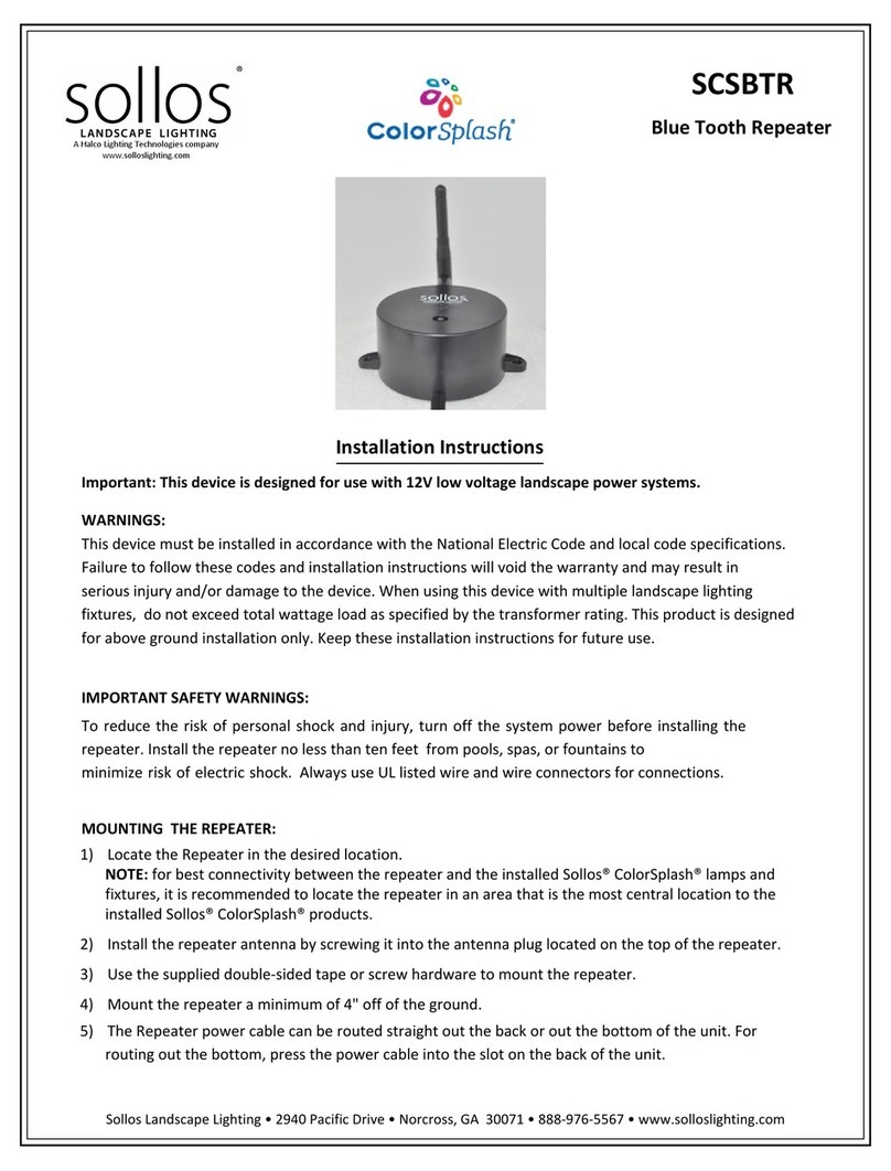 Halco sollos ColorSplash SCSBTR installation instructions