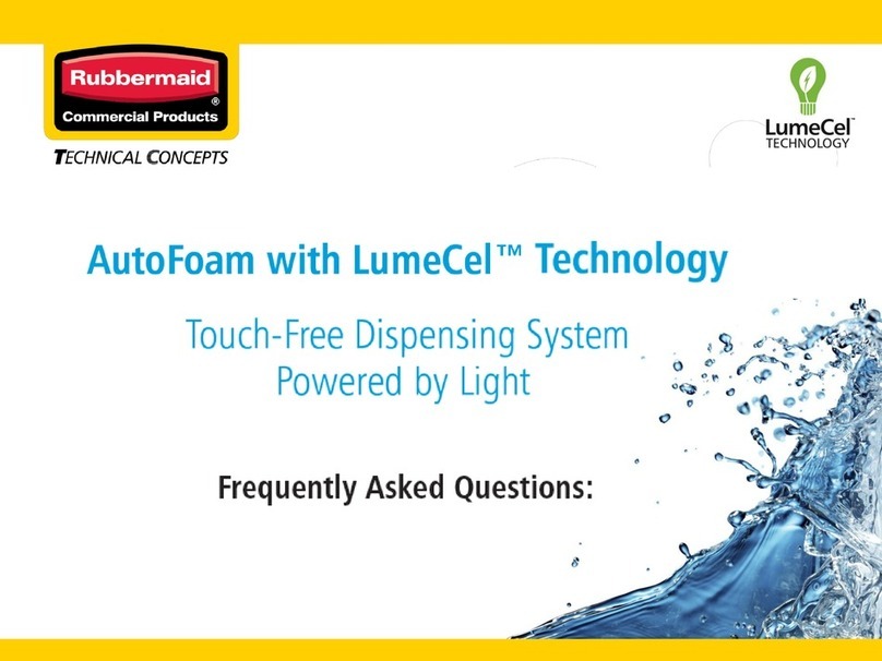 Rubbermaid LumeCel AutoFoam Frequently asked questions