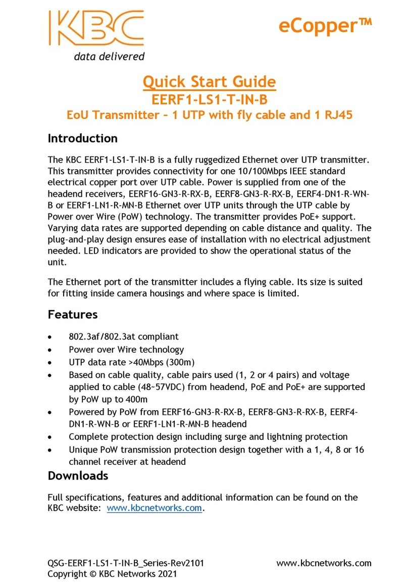 KBC eCopper EERF1-LS1-T-IN-B User manual