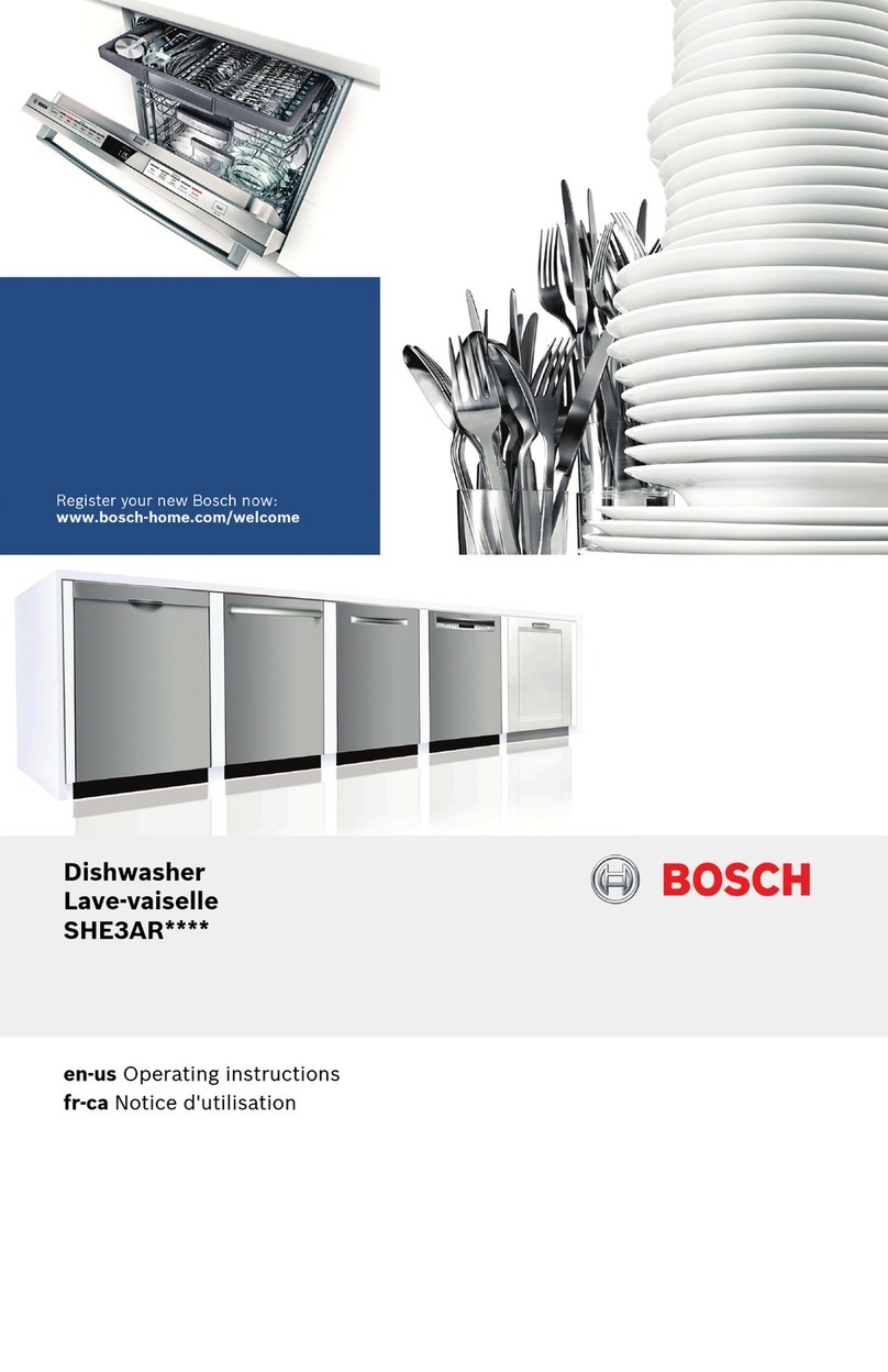 Bosch SHE3AR Series operating instructions