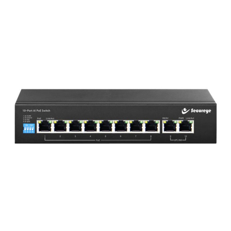 Secureye S-8FE-2UE-LD-AI-VLAN user manual