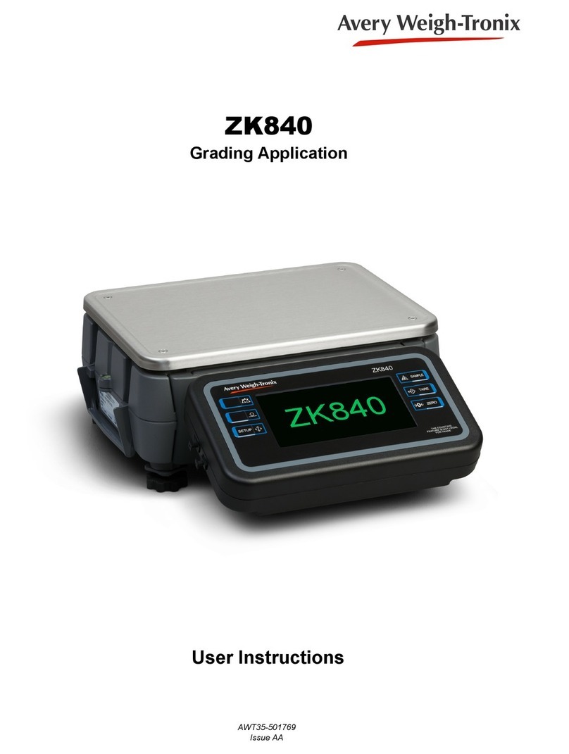 Illinois Tool Works Avery Weigh-Tronix ZK840 User instructions