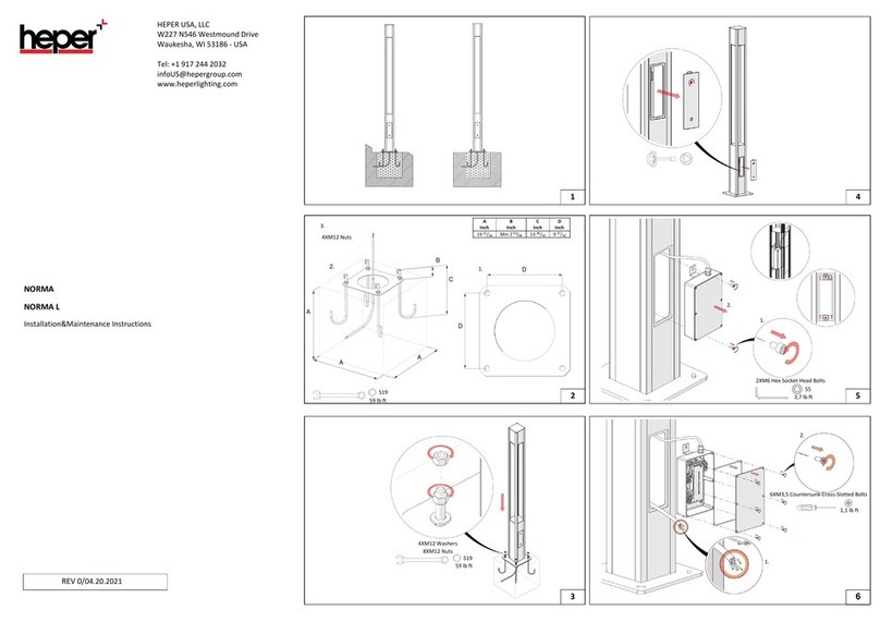 HEPER NORMA Installation and operating instructions