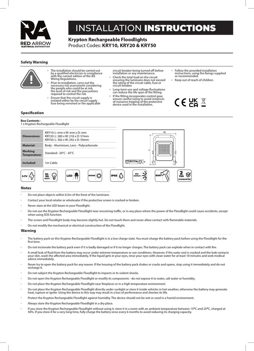 Red Arrow KRY10 User manual